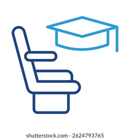 Grad Seat Icon Element For Design (Elemento De Ícone De Assento Para Design)