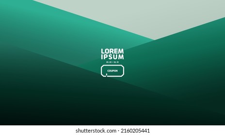 A gradation background of dark green and bright green. a ridge of a mountain