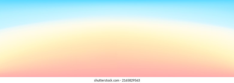 Gradation background from orange to light blue with the image of a sunrise. Horizontal type.