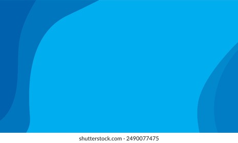 gradation blue background with waves