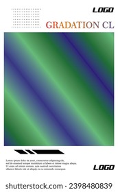gradation brutalism style for t shirt or poster