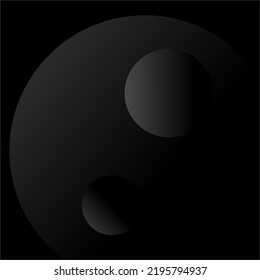 gradation circle between black and white