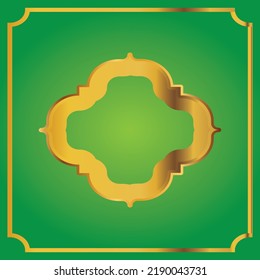 diseño vectorial de la cubierta de la gradación de color de la gradación para el libro del Corán