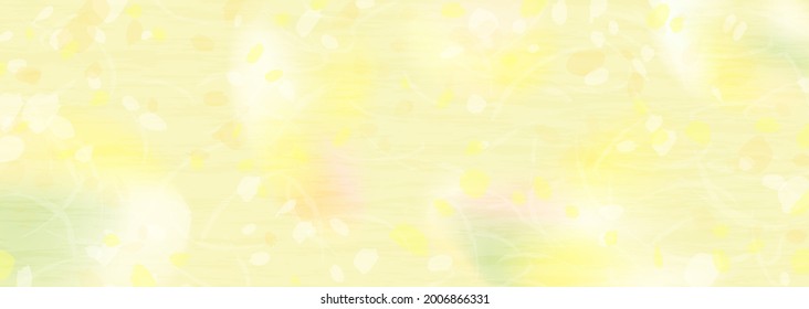 Gradation horizontal illustration reminiscent of autumn yellow leaves