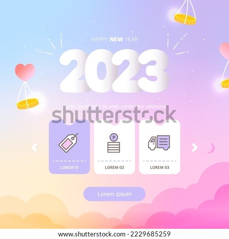 Gradation New Year's And Year end Templates 