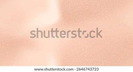 Gradation seamless bg with satin texture peach fuzz color. Aesthetic soft gradient mesh background with noise pattern. Elegant nude pastel fon. Summer wedding backdrop. Vector illustration