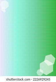 gradation Squared Paper Design Background_Green Color