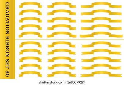 Gradation type ribbon set 30