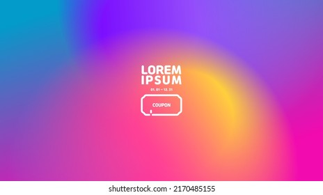 A gradation wallpaper consisting of pink, purple, yellow, and blue.fluid background