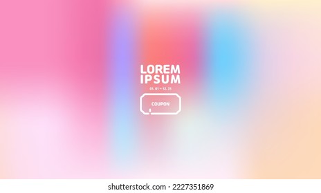 A gradation wallpaper with pink, sky blue, and yellow