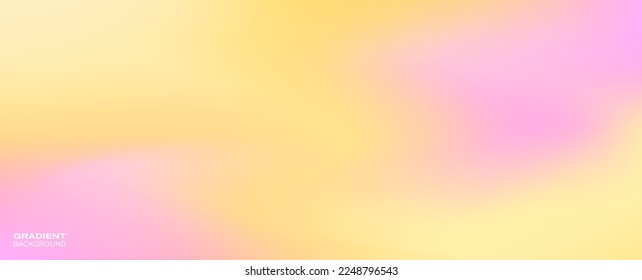 Gradación de color amarillo y rosa con fondo degradado. Ilustración vectorial.