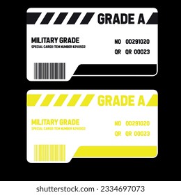 Grade A Black and Yellow Label T shirt desing Desing Card Barcode custom design business card 
New generation 
T-shirt label 
Stickers for t shirt