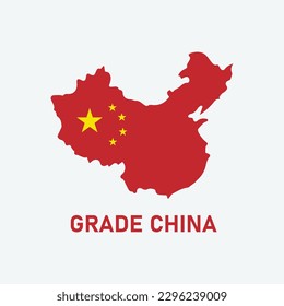 Grade China Map Logo Design