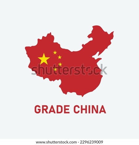 Grade China Map Logo Design