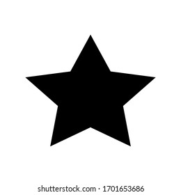 Grade icon. Star icon vector illustration flat style isolated on white background