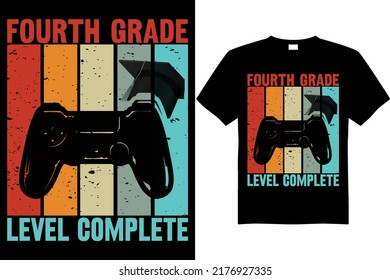 Grade Level Complete T Shirt Design Vector