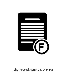Grade paper illustration glyphs style education icon vector design, this vector is suitable for icons, logos, illustrations, stickers, books, covers, .etc
