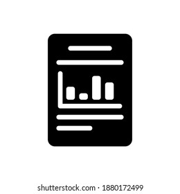 Grade paper illustration glyphs style education icon vector design, this vector is suitable for icons, logos, illustrations, stickers, books, covers, .etc