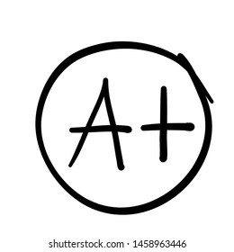 grade a plus Grade A Plus result vector icon