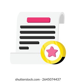 Grade Report Vector style icons. EPS 10 file.