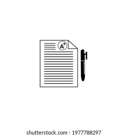 Grade Sheet icon. Test Paper Icon. Professional, pixel perfect icons optimized for both large and small resolutions