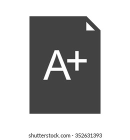 Grade, test, legal icon vector image.Can also be used for education and science. Suitable for mobile apps, web apps and print media.