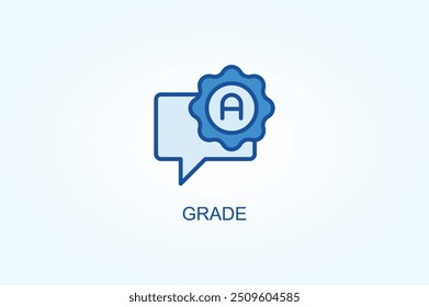 Grade vector or logo sign symbol illustration