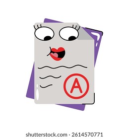 Grade vector Sticker. Eps 10 file