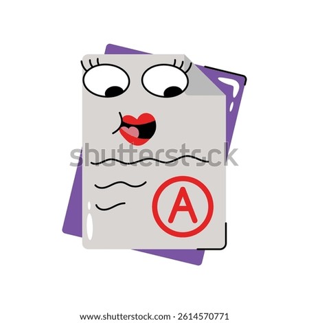Grade vector Sticker. Eps 10 file