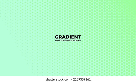 Estilo de semitono de fondo de gravedad. patrón de fondo hexágono de medio tono. degradado vectorial