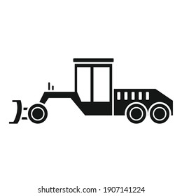 Grader machine utility icon. Simple illustration of grader machine utility vector icon for web design isolated on white background