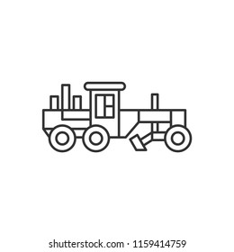Grader Modern Simple Outline Vector Icon