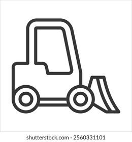 Grader Outline Icon Vector Illustration