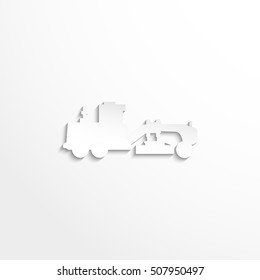 Grader. Vector icon.