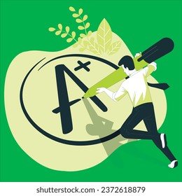 grades concept vector design illustration