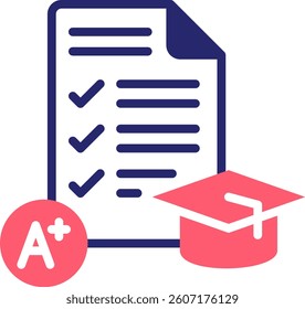 Grades Icon Fill Vector Illustration