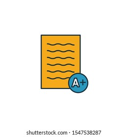 Grades icon. Simple element from school icons collection. Creative Grades icon ui, ux, apps, software and infographics.