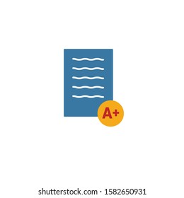Grades icon. Simple element from school icons collection. Creative Grades icon ui, ux, apps, software and infographics.