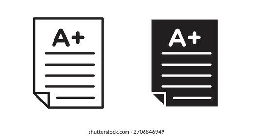 Símbolo de ícono de calificaciones para diseños de logotipo, Web y App.