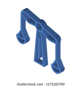 Grades Scales isometric left top view 3D icon