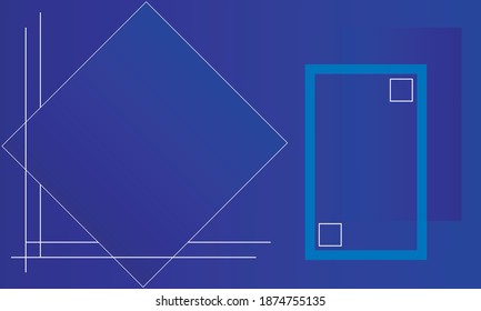 textura geométrica azul gradiante. El vector de fondo abstracto se puede utilizar en diseño de portada, diseño de libros, fondo de sitio web, banner, afiche, publicidad.