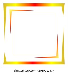 Gradiant Color Square Frame Border Stock Vector (Royalty Free ...