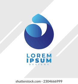 Logo de diseño de degradados plantilla simple moderna