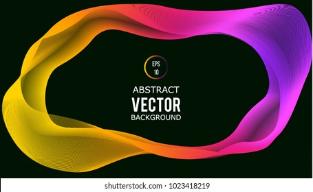 Gradien line Background Design. Abstract Gradient circle shapes for Presentation or Business Card.