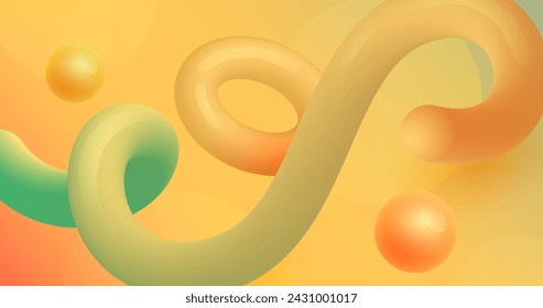Gradient 3d abstract background vector design in eps 10