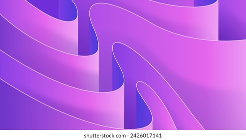 Gradient 3d folds background vector design in eps 10