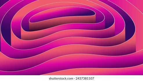 Diseño de vector de fondo de pliegues 3d degradados en eps 10