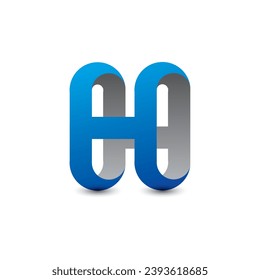 Gradient 3d modern logo vector icon