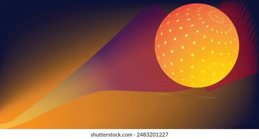  Gradient 3D Unique abstract background 