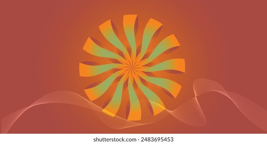 Gradient 3D Unique abstract background